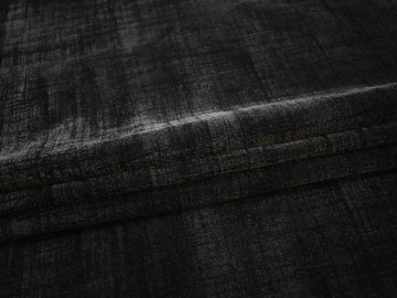 Пальтовая черная фактурная ткань шерсть полиэстер ГЖ646