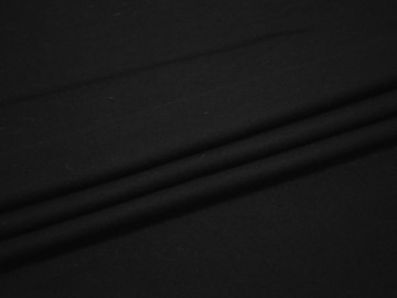 Пальтовая черная ткань шерсть полиэстер ГЁ162