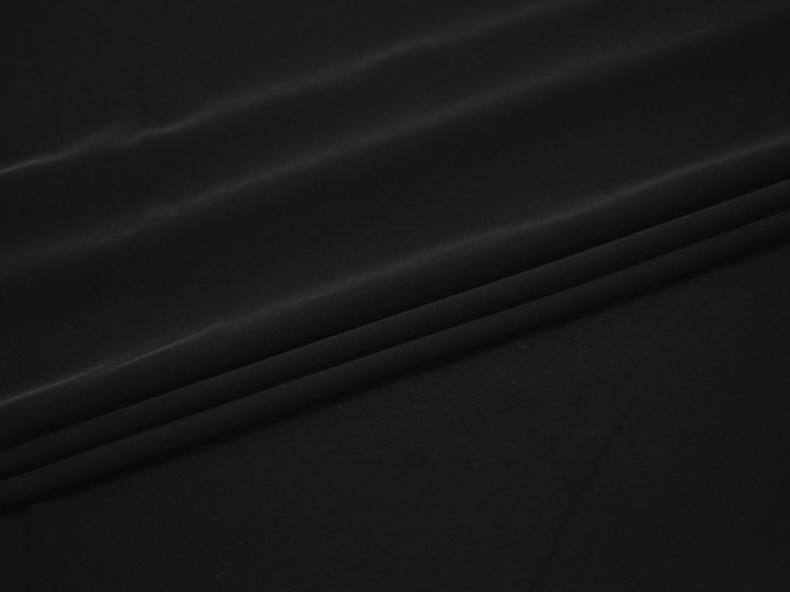 Костюмная черная ткань полиэстер эластан ВБ160