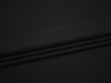Костюмная черная ткань полиэстер эластан ВЕ160