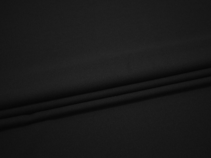 Костюмная черная ткань полиэстер эластан ВЕ160