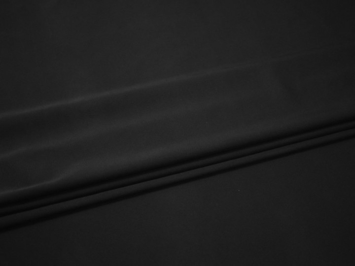 Костюмная черная ткань полиэстер эластан ВЕ162