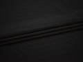 Костюмная черная ткань полоска шелк вискоза эластан ВГ178