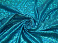 Трикотаж диско голубой полиэстер ГГ2102