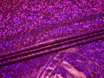 Трикотаж диско фиолетовый полиэстер ГГ2112