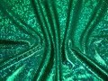 Трикотаж диско зеленый полиэстер ГГ214