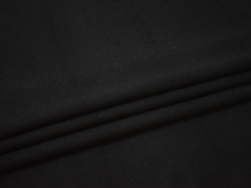 Костюмная черная ткань шелк полиэстер ДЛ439
