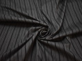 Рубашечная серая черная ткань полоска полиэстер эластан ЕБ642