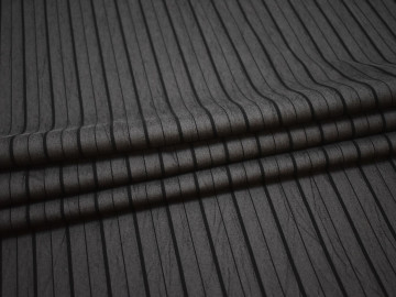Рубашечная серая черная ткань полоска полиэстер эластан ЕБ642