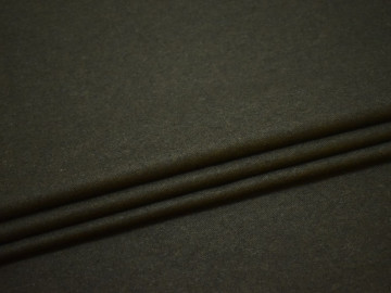 Костюмная цвета хаки ткань шелк полиэстер ГД556