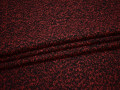 Костюмная букле красная черная ткань хлопок полиэстер ВД655