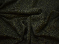 Костюмная букле хаки черная ткань хлопок полиэстер ВД653