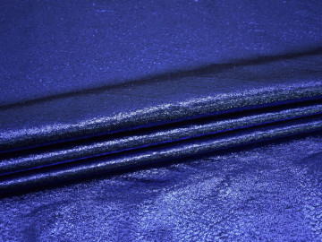 Парча синяя полиэстер ГВ350
