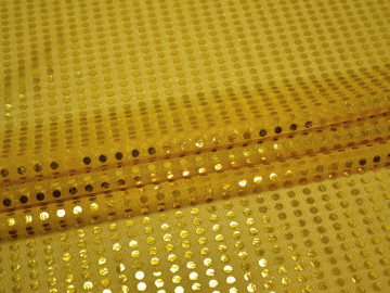Сетка желтая с пайетками полиэстер ГВ3140
