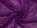 Сетка фиолетовая с пайетками полиэстер ГВ372