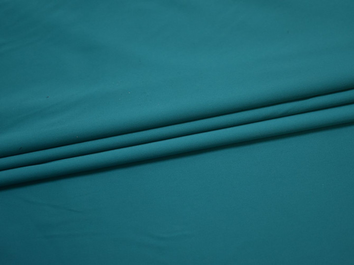 Плательная голубая ткань полиэстер эластан БА451