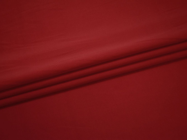 Костюмная красная ткань вискоза хлопок полиэстер эластан ВД577