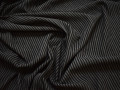 Костюмная серая черная ткань полоска хлопок полиэстер ВЕ468