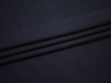 Костюмная синяя ткань хлопок эластан полиэстер ВЕ469