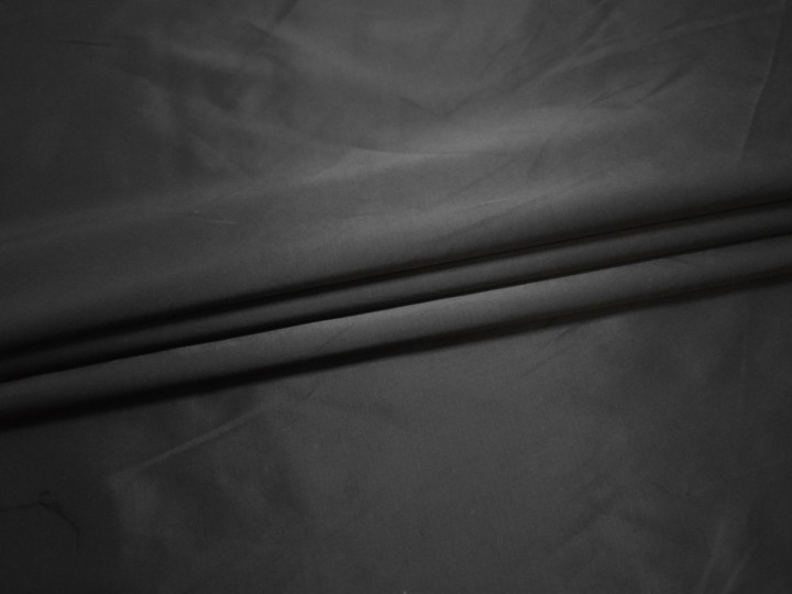 Костюмная черная ткань хлопок эластан полиэстер ВЕ465