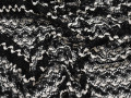 Трикотаж черный белый зигзаг полиэстер АД62