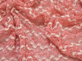 Трикотаж розовый белый зигзаг полиэстер АД610