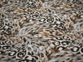 Шифон серый коричневый черный леопард полиэстер ЕВ392
