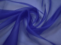 Шёлк-органза синего цвета ЕВ386