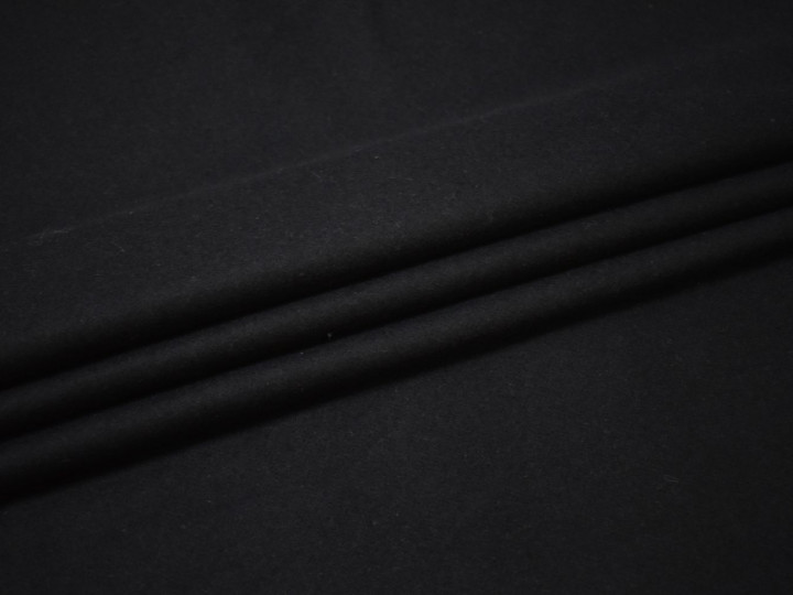 Пальтовая темно-синяя ткань шелк полиэстер ГЖ255