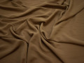 Плательная коричневая ткань полиэстер эластан БА197