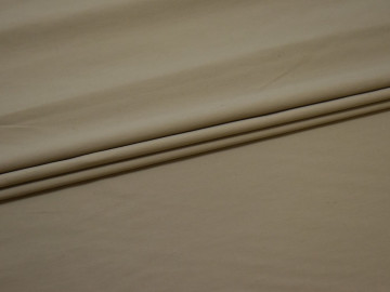 Плательная бежевая ткань полиэстер эластан БД189