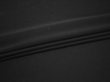 Плательная черная ткань полиэстер эластан  БГ298