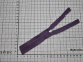 Неразъёмная молния фиолетового цвета 16 см, тип 3, пластик М5Р533