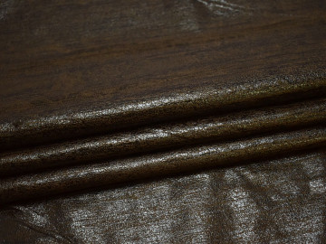 Кожзаменитель коричневого цвета полиэстер ГЕ1109