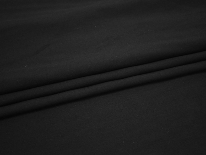 Костюмная черная ткань полиэстер эластан ВБ576