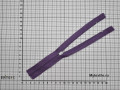 Неразъёмная молния фиолетовая 18 см тип 3 спираль М4Р311