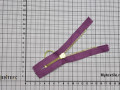 Неразъёмная молния металл фиолетовая 12 см спираль М6Р120