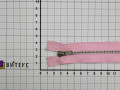 Неразъёмная молния металл розовая 20 см спираль М6Р414