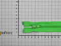 Молния разъёмная зеленая 55 см спираль пластик М3Р13