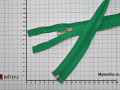 Молния разъёмная зеленая 63 см спираль пластик М1Р316
