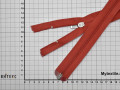 Молния разъёмная красная 63 см спираль пластик М1Р313