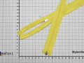 Молния разъёмная желтая 85 см спираль пластик М2Р317