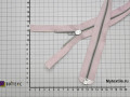 Молния разъёмная розовая 49 см металл М3Р517