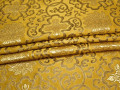 Китайский шёлк желтый золотой узор полиэстер ЕБ2154