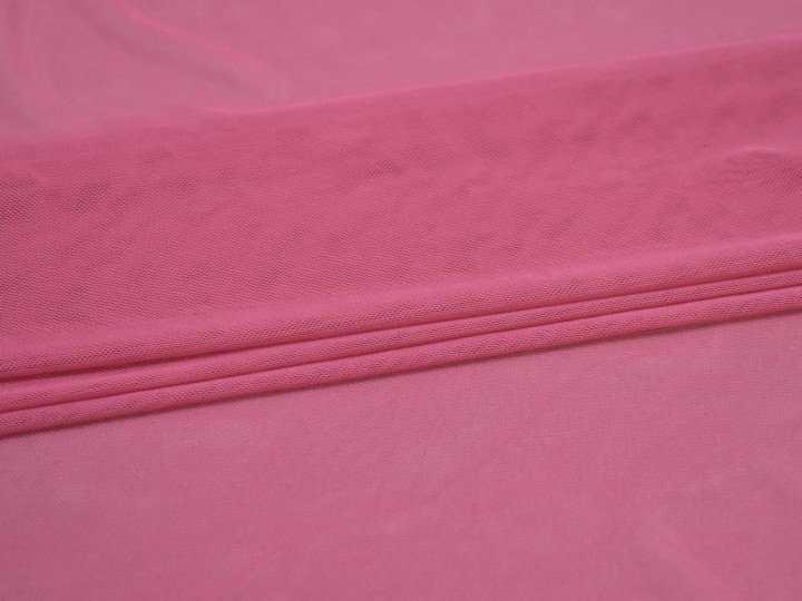 Сетка-стрейч розовая БД2105