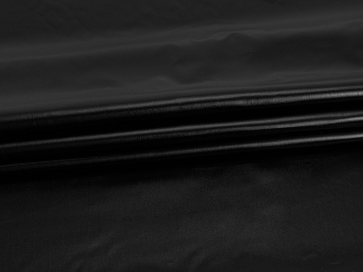 Курточная черная ткань БЕ390