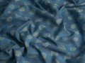 Рубашечная синяя ткань с серым абстрактным узором ЕВ2115