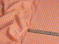 Рубашечная оранжевая ткань в полоску ЕВ3118