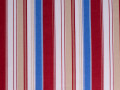 Рубашечная красная бежевая ткань полоска ЕБ594