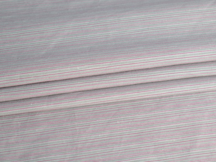 Рубашечная серая ткань в полоску ЕВ2102